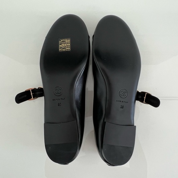 CHANEL 24S BLACK MARY JANES SIZE IT 38 / US 8 NIB! - Picture 17 of 17